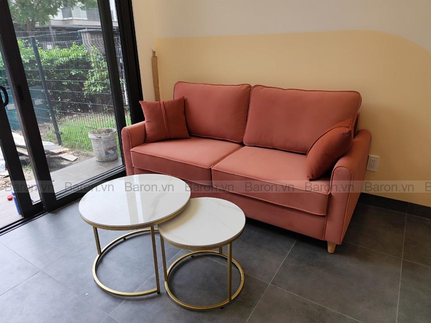 Bàn sofa tròn mặt đá đẹp