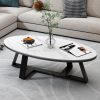 Bàn sofa phòng khách đẹp hình elip