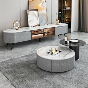 Bàn trà đôi tròn nhập khẩu giá rẻ