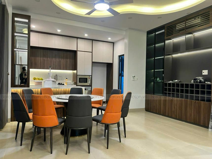 Bàn ăn tròn 10 người