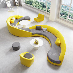 Ghế sofa sảnh chờ chữ S