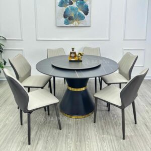 bàn ăn tròn xoay 6 ghế giá rẻ tphcm