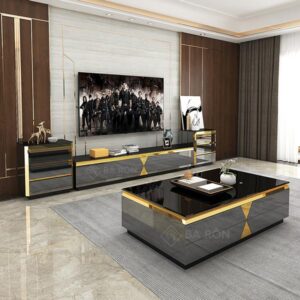 Bàn trà nhập khẩu hình chữ nhật cao cấp