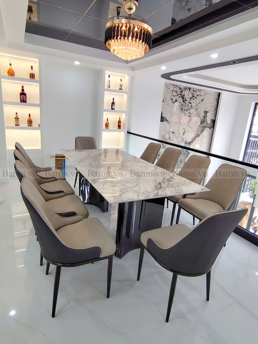 Bàn ăn cao cấp 2m 8 ghế