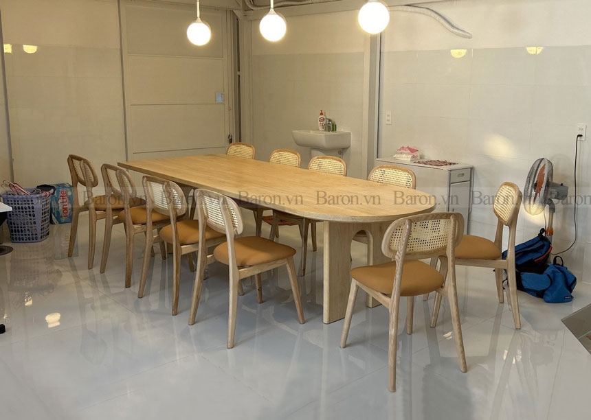 bàn ăn 2m4 10 ghế giá rẻ
