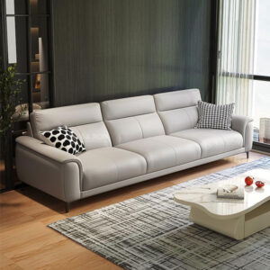 sofa văng da hiện đại