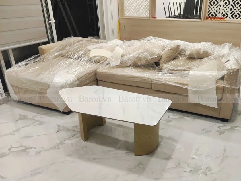 Bàn trà sofa mặt đá hiện đại