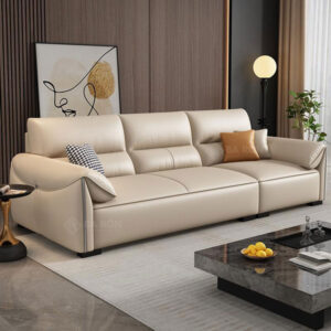Sofa băng da tiếp khách