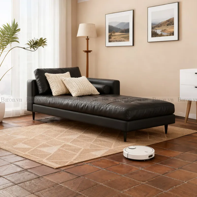 sofa thư giãn màu đen đẹp