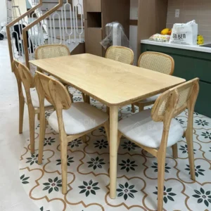 Bộ bàn ăn gỗ 6 ghế