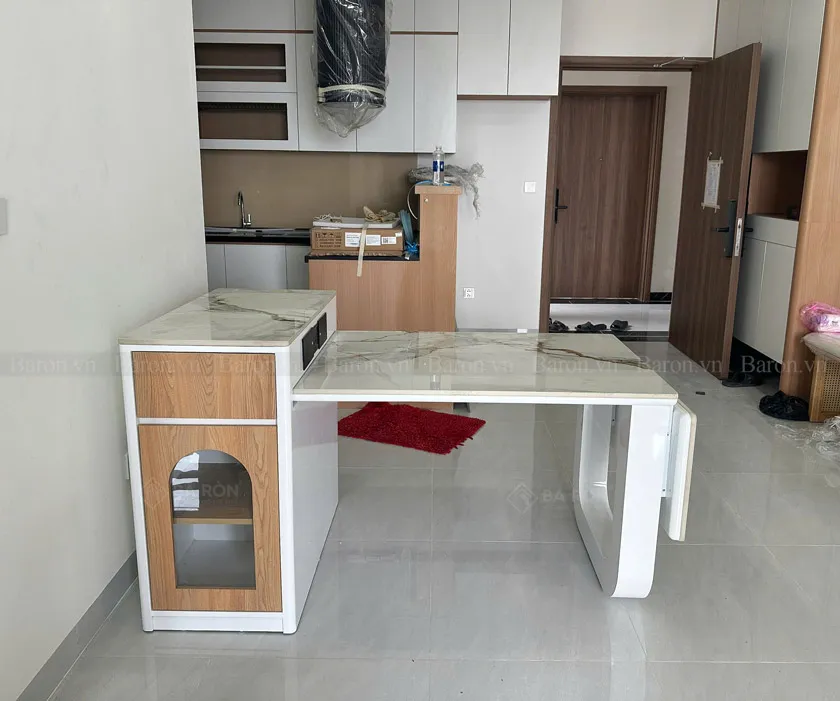 Bàn đảo bếp mini cho căn hộ nhỏ